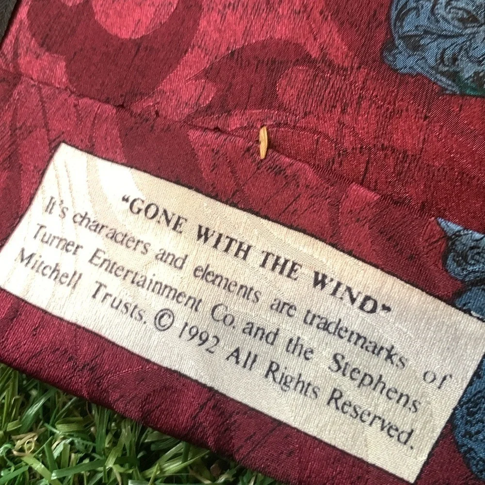 Vintage 1992 Gone With The Wind Men’s Necktie Tie Excellent Condition